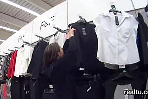 Luscious Czech Teen 18+ Chick Undresses Clothes Ripped Before Hardcore POV Fucking in Hypermarket