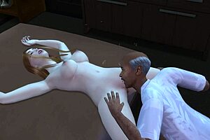 Grandfather enjoys girlfriend in missionary and cowgirl positions