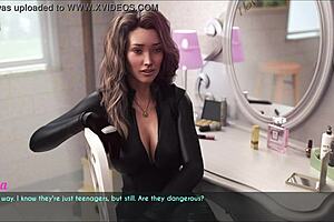 Amateur wife and stepmother in homemade 3D porn video