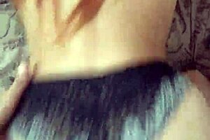 Brunette stepsister rides cock in taboo doggystyle