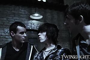 Three young 18+ gays start kissing. Then they dive into hardcore anal pounding.