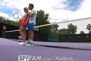 Step Bro Teaches Step Sis Tennis, But Ends with Monster Cock Doggystyle and Cumshot!