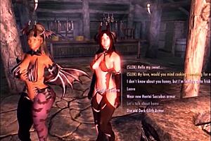 The erotic scriptures SC1: Triss & the Succubus in hot lesbian scene