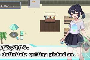 i flash outdoor in crossdressing game with machine subtitles