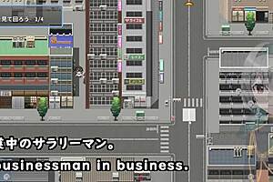 i flash outdoor in crossdressing game with machine subtitles