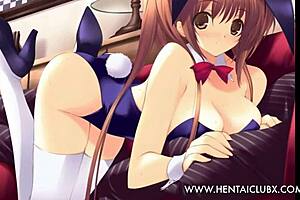 Anime girls in ecchi style