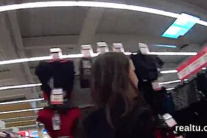 Luscious Czech Teen 18+ Chick Undresses Clothes Ripped Before Hardcore POV Fucking in Hypermarket