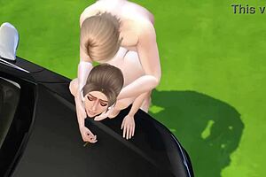 3D Young Anal In The Car With Monster Alien!