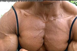 Muscular women biceps