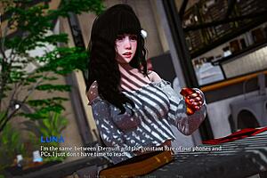 Eternum 212 explodes with huge mature tits in sexy 3d hentai outfit!