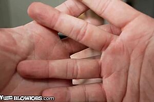 dixie lynn surprises her step dad with a deepthroat blowjob and ball licking. she loves face fucking him.