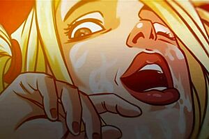 Secretary receives a call to her vagina in cartoon sex scene!