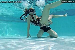 Manga Girl Fingered and Blown Underwater