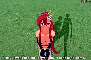 Yoko Littner is having wild sex in this Tengen Toppa Gurren Lagann scene, check the full POV version.