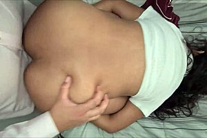 An amateur college girl gets fucked by her teacher in his office