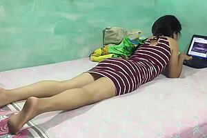 stepbrother seduces stepsister, fucks blonde big ass