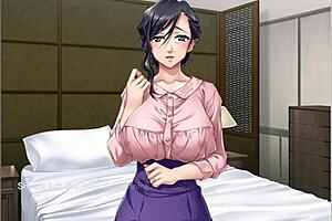 Feeling intense passion while fucking my step grandma in Sobotoboku episode 1 hentai.