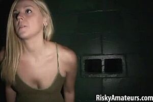 hot girl next door plays with her sexy body outside