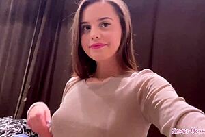 sexy see through try on haul in changing room