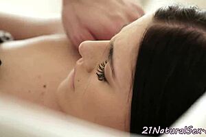 Classy eurobabe gets banged hard in erotic lingerie action 😍