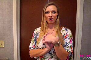 nasty STEPMOM layna landry CRUSHES on her new guy