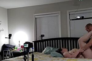 BBW Huge Tit Wife Fucked Hard and Cum on Belly!