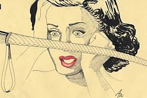 vintage erotic comic drawings from retro era