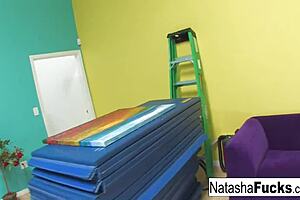 Natasha Rides Carlos's Big Cock!