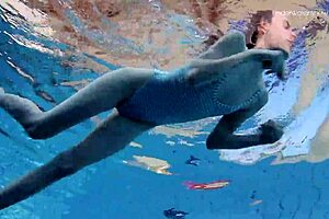 Anna Netrebko Skinny Tiny 18+ Teen 18+ Underwater Bikini Action