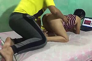 stepbrother seduces stepsister, fucks blonde big ass