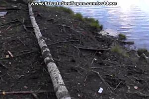 amateur couple's raw sex tape shows lovers banging in lingerie