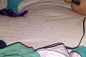 Solo Play with Rabbit Toy in Hairy Session