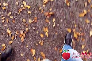 Watch Rubina, that ugly short-haired milf, get fucked outdoors by a stranger! Full scene on dates66.com!