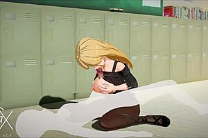 Anime Hentai Gaming Marin Fucks In Various Positions With Blowjob