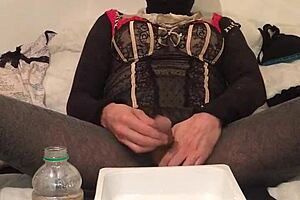 golden piss dripping from a dirty old drunk