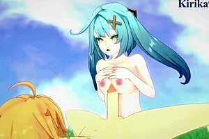 Faruzan and Layla join Aether in a steamy Genshin Impact hentai adventure.