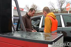 Young homosexual twink dives into steamy bedroom action