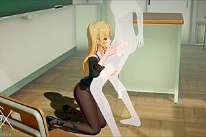 Anime Hentai Gaming Marin Fucks In Various Positions With Blowjob