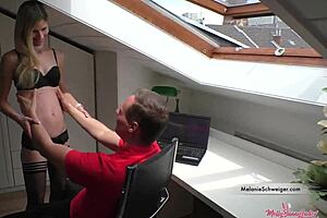 Naturgeile blonde milf from Düsseldorf shows sexy slim charm