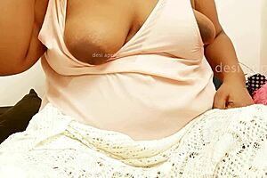 Desi Indian Maid Hides Big Boobs Under Uniform