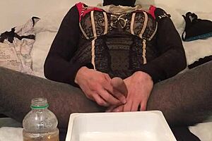 golden piss dripping from a dirty old drunk