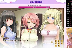 Vtuber LewdNeko dives into steamy scenes in Love Cubed Part 9.