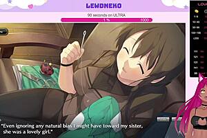 vtuber lewdneko gets naked and masturbates in evenicle part 13
