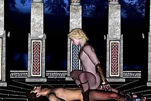 Gay gladiators engage in high-intensity anime hentai action