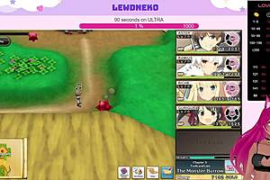 vtuber lewdneko gets naked and masturbates in evenicle part 13