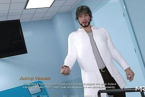 In this acting lesson, the patient kisses the lovely nurse deeply in the hospital