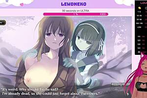 vtuber lewdneko gets naked and masturbates in evenicle part 13