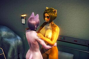 Furry Hentai - Mew The Cat And Gepard Kinky Sex