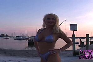 Smoking Hot Blonde With Big Tits Flashes Upskirt And Pees In Public