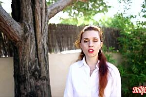 Hey, Kira the naughty 32-year-old nurse is getting playful in lingerie